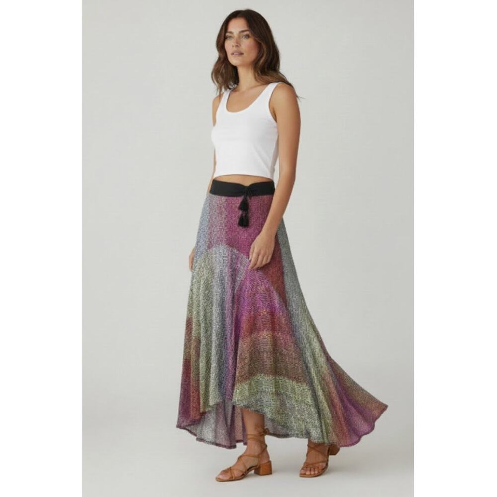 Anthropologie Cecilia Prado Abstract High Low Skirt NWT Medium Festival Boho